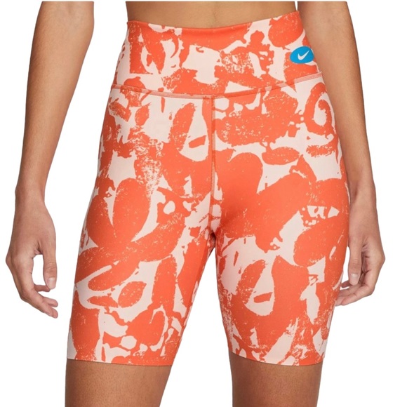 Nike Pants - NWT Nike Women's One Luxe Icon Clash Mid-Rise Training Bike Shorts XL